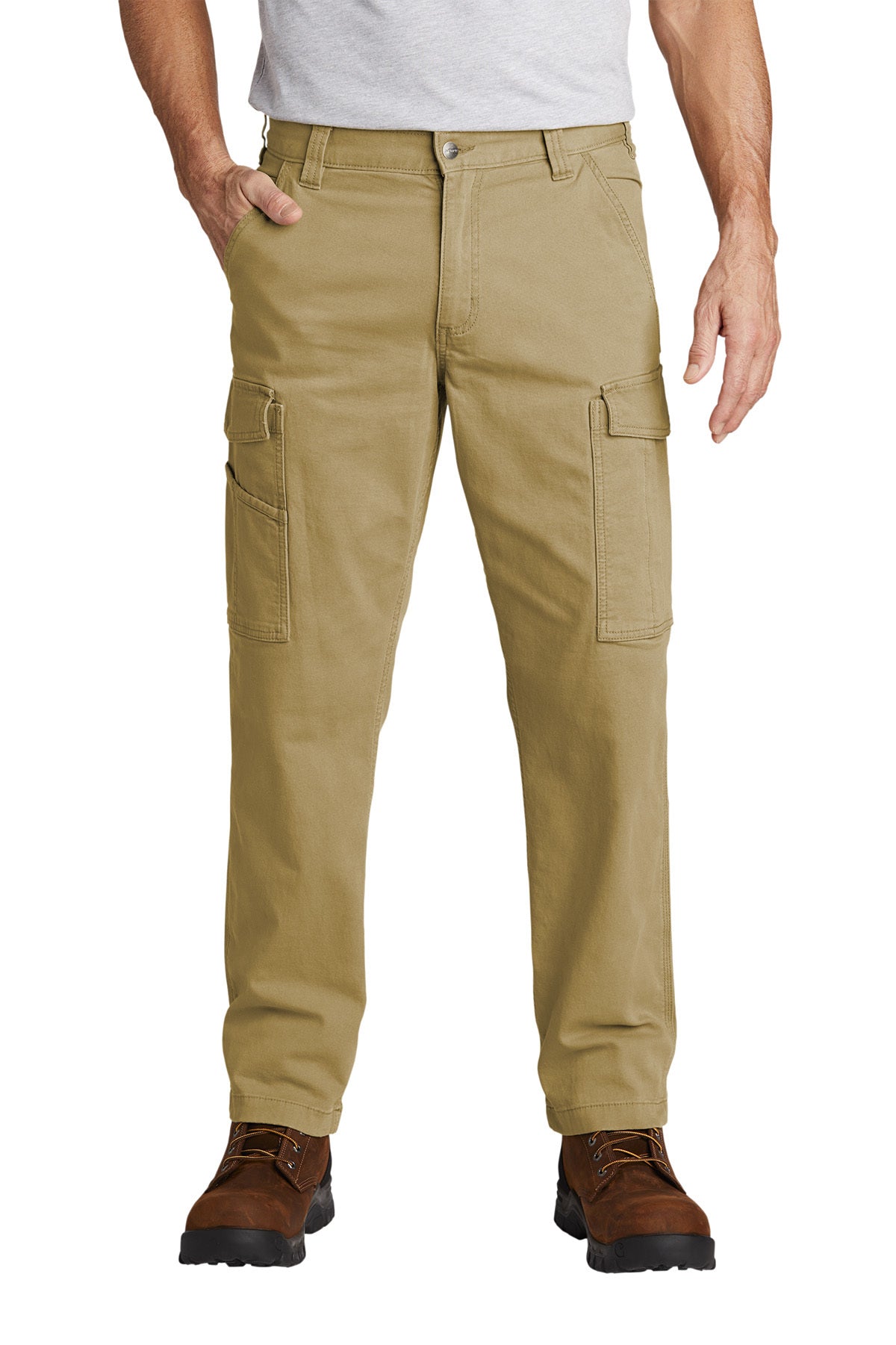 Carhartt Rugged Flex Rigby Cargo Pant in Dark Khaki - custom logo apparel by Buckeye Branding Co.