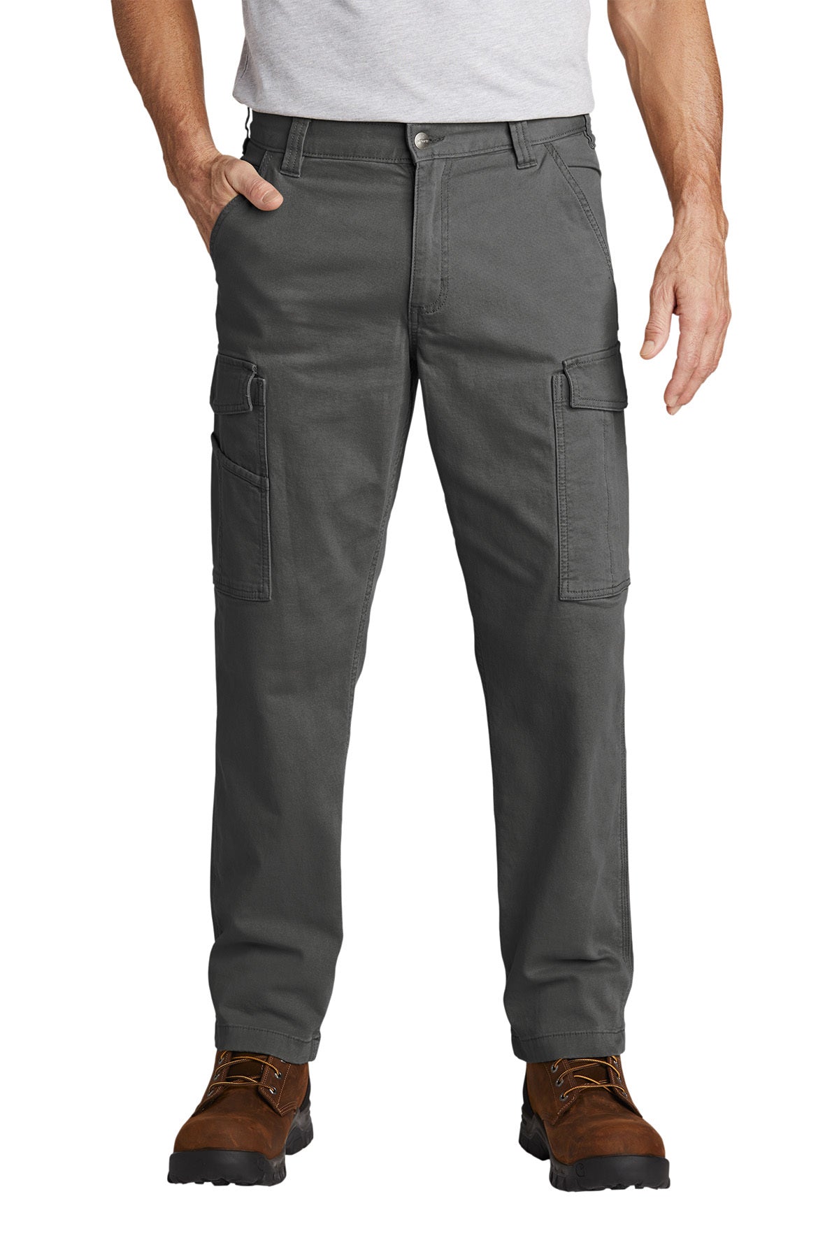 Carhartt Rugged Flex Rigby Cargo Pant in Shadow Grey - custom logo apparel by Buckeye Branding Co.