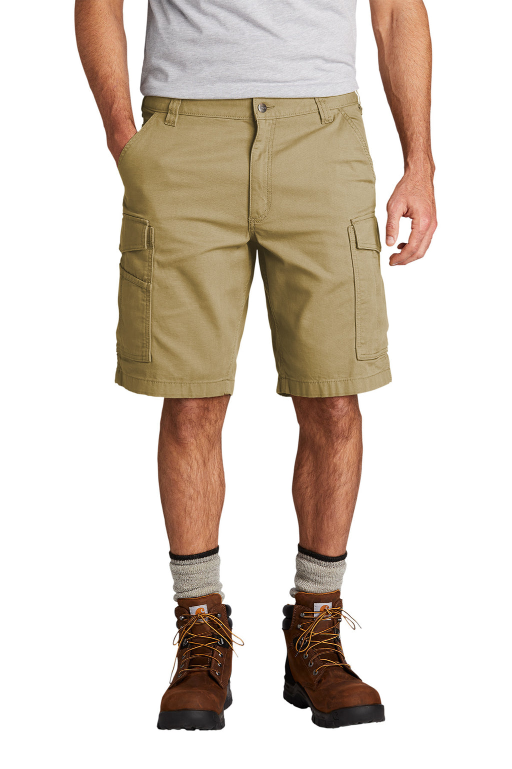 Carhartt Rugged Flex Rigby Cargo Short in Dark Khaki - custom logo apparel by Buckeye Branding Co.