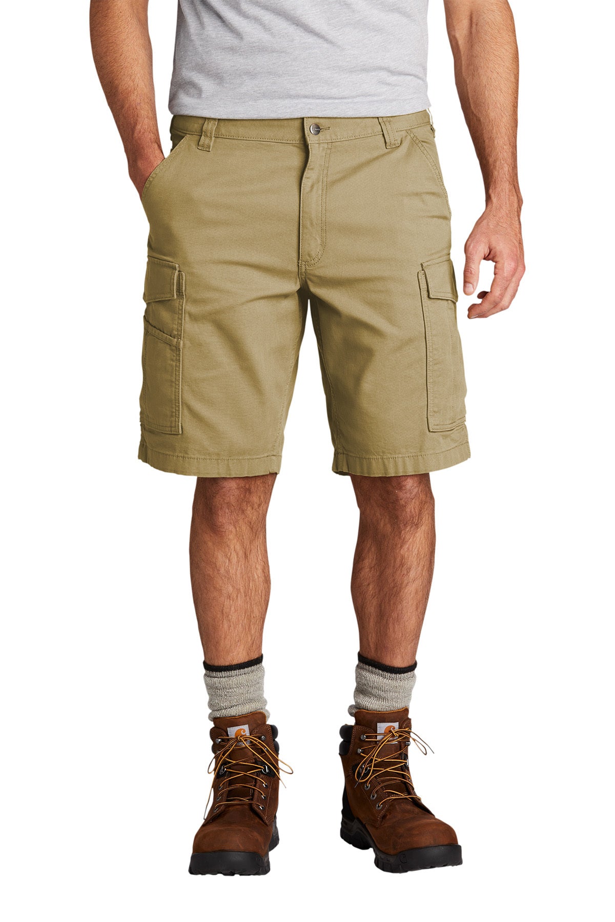 Carhartt Rugged Flex Rigby Cargo Short in Dark Khaki - custom logo apparel by Buckeye Branding Co.