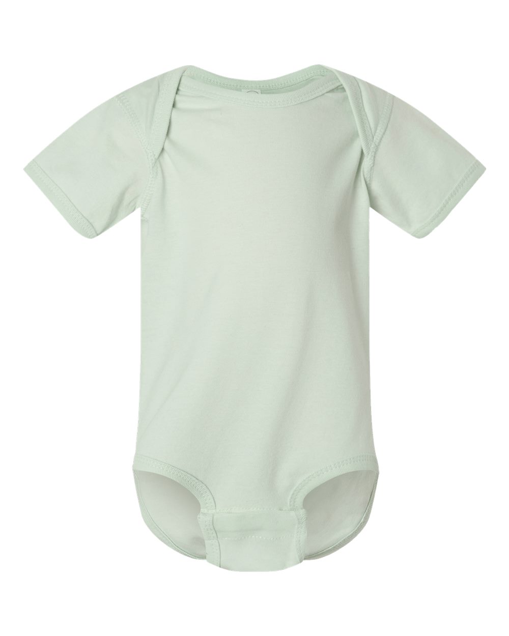 Fine jersey baby bodysuit in Honeydew