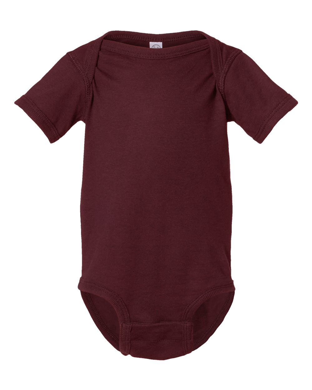 Fine jersey baby bodysuit in Maroon