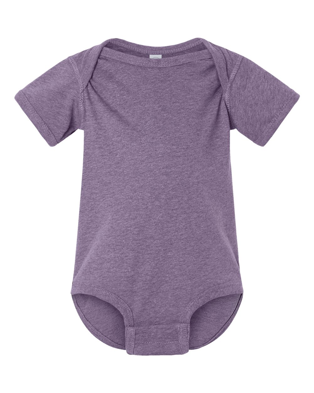 Fine jersey baby bodysuit in Wisteria Blackout