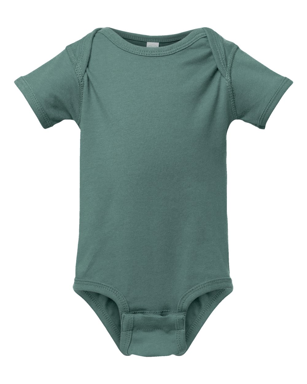 Fine jersey baby bodysuit in Basil