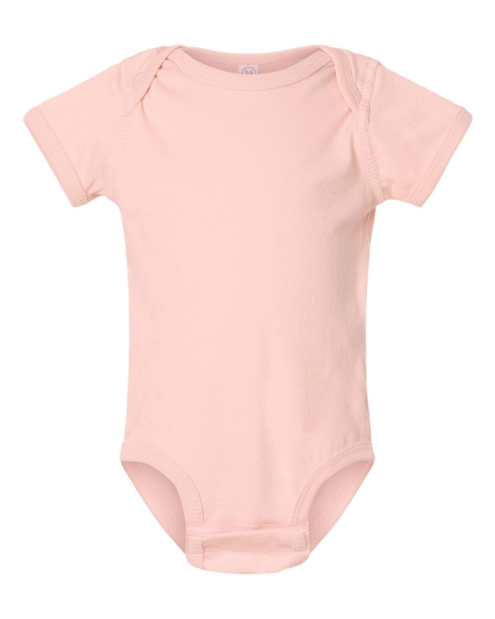 Fine jersey baby bodysuit in Blush