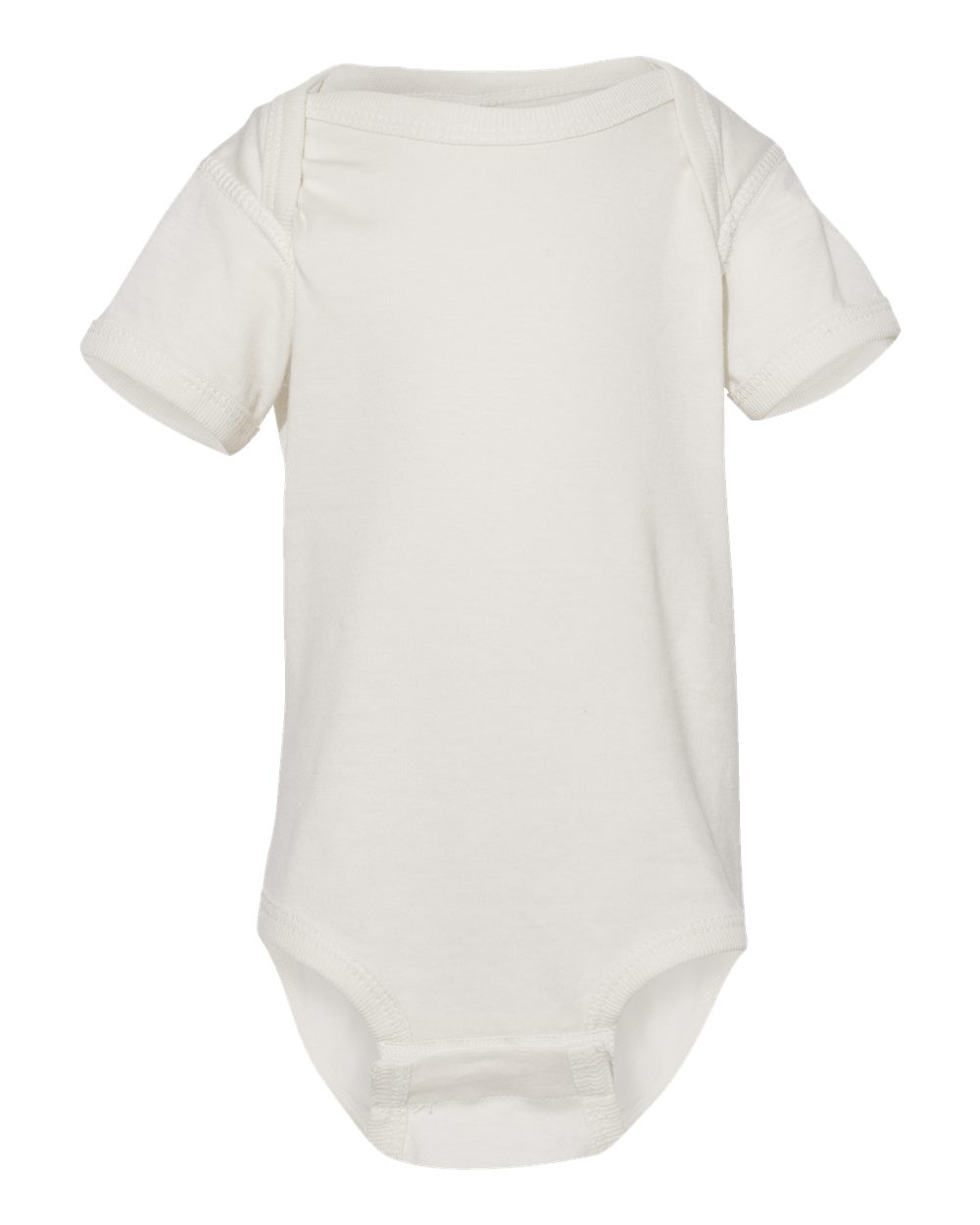 Fine jersey baby bodysuit in Porcelain