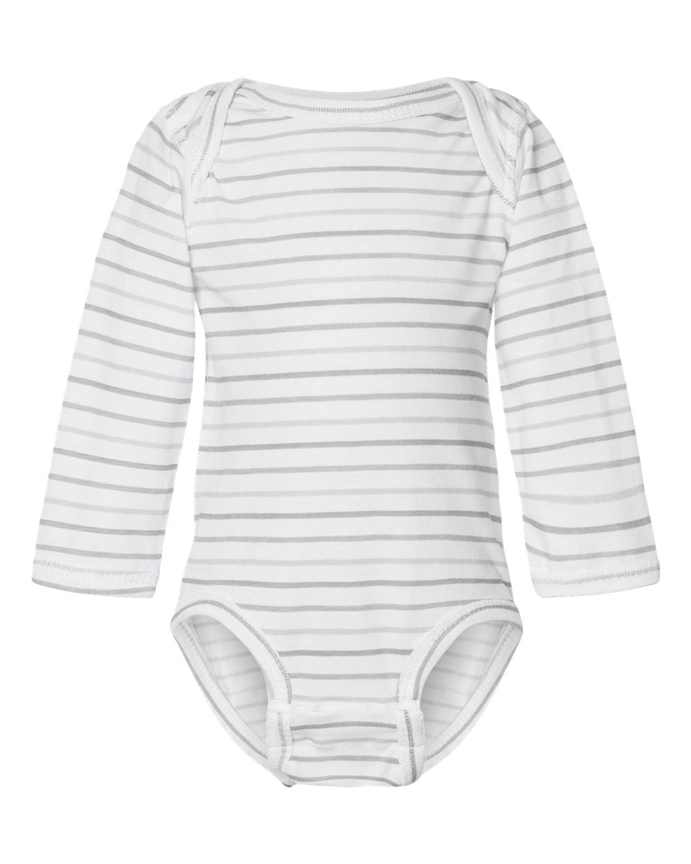 Long sleeve baby bodysuit in Shadow Stripe