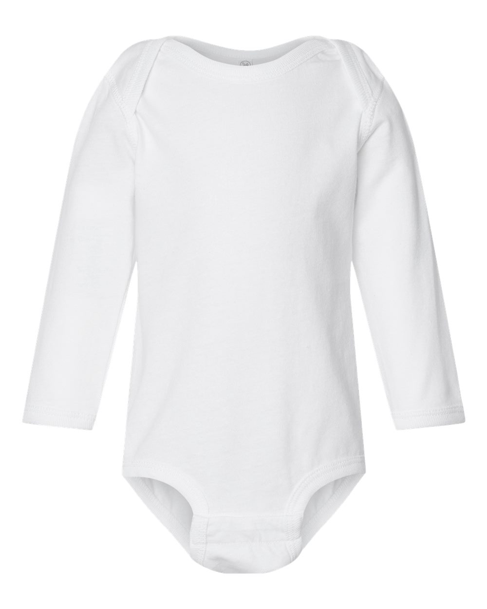 Long sleeve baby bodysuit in White