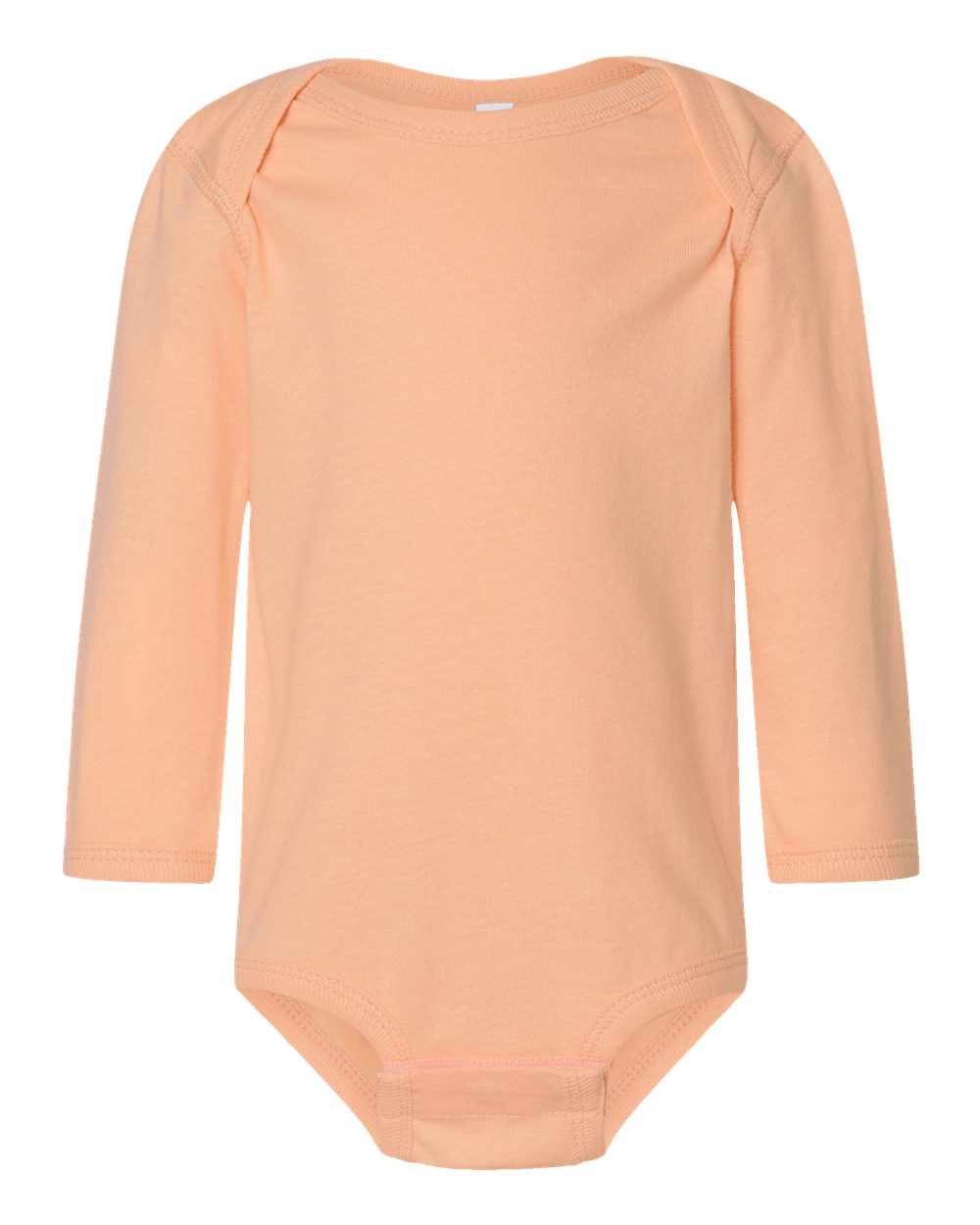 Long sleeve baby bodysuit in Peachy