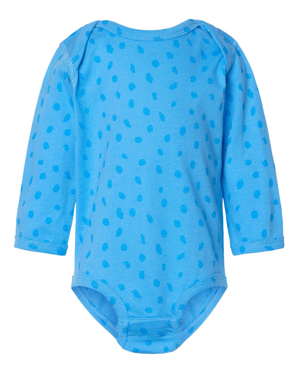 Long sleeve baby bodysuit in Tradewind Spot