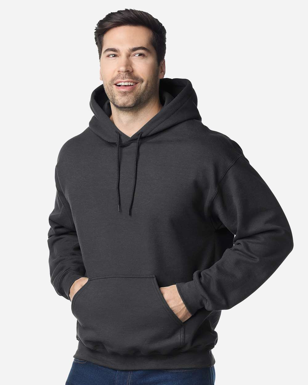 Gildan Heavy Blend Midweight Hoodie on model