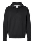 Champion Powerblend Quarter-Zip Pullover in Black - custom logo apparel by Buckeye Branding Co.