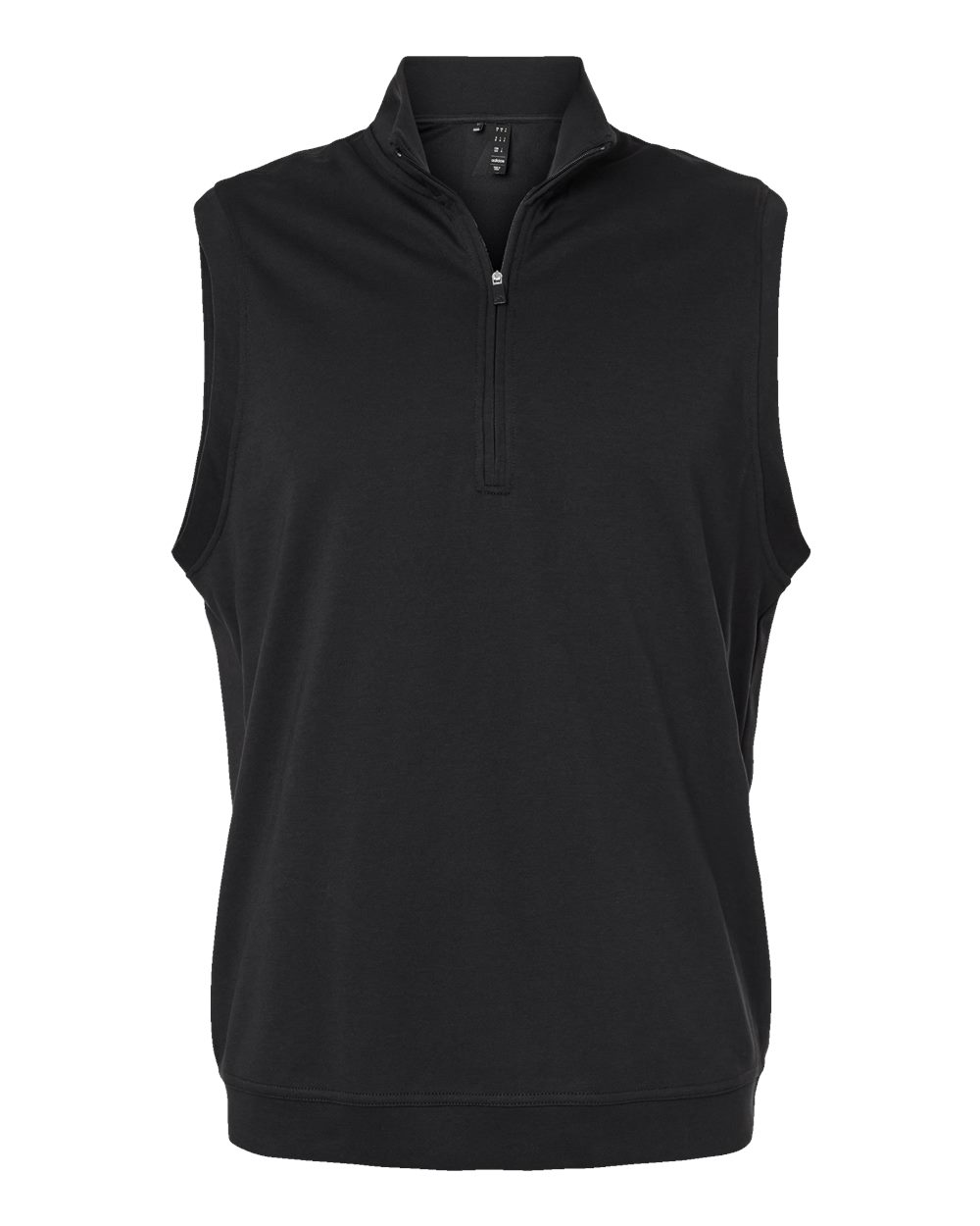 adidas Club Quarter-Zip Vest in Black - custom logo apparel by Buckeye Branding Co.