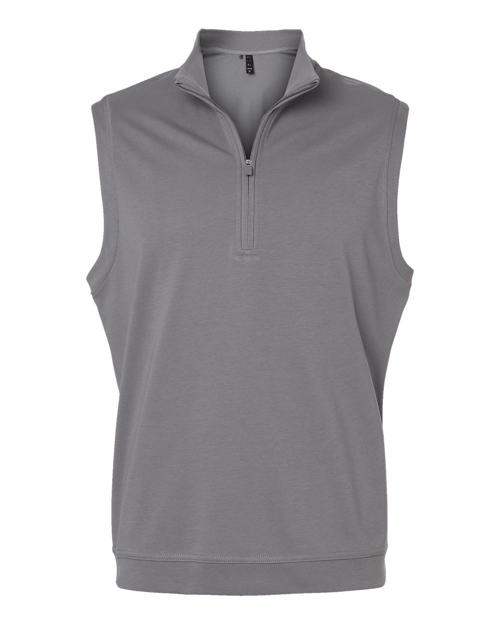 adidas Club Quarter-Zip Vest in Grey Three - custom logo apparel by Buckeye Branding Co.