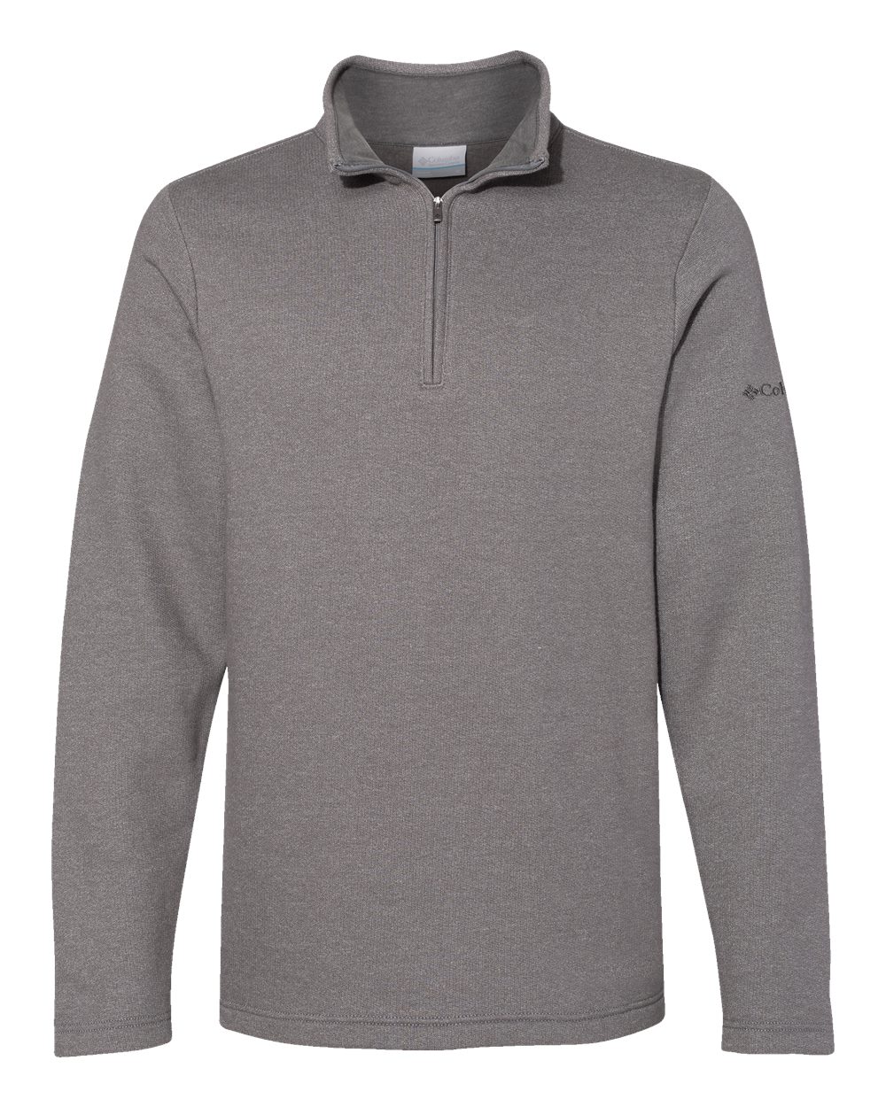 Columbia Men's Great Hart Mountain III Half-Zip Pullover in Boulder Heather - custom logo apparel by Buckeye Branding Co.