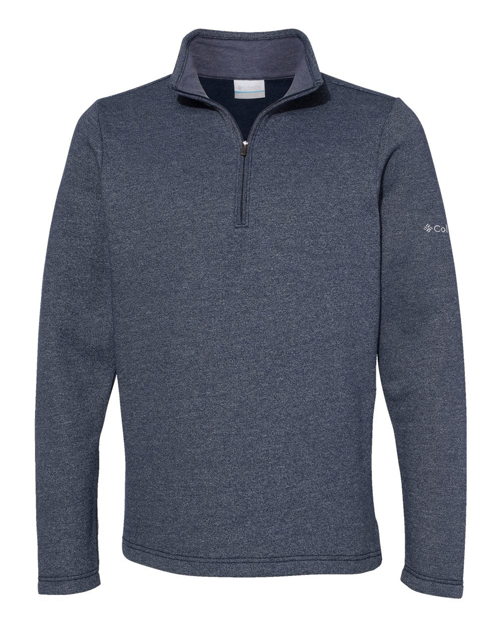 Columbia Men's Great Hart Mountain III Half-Zip Pullover in Collegiate Navy - custom logo apparel by Buckeye Branding Co.