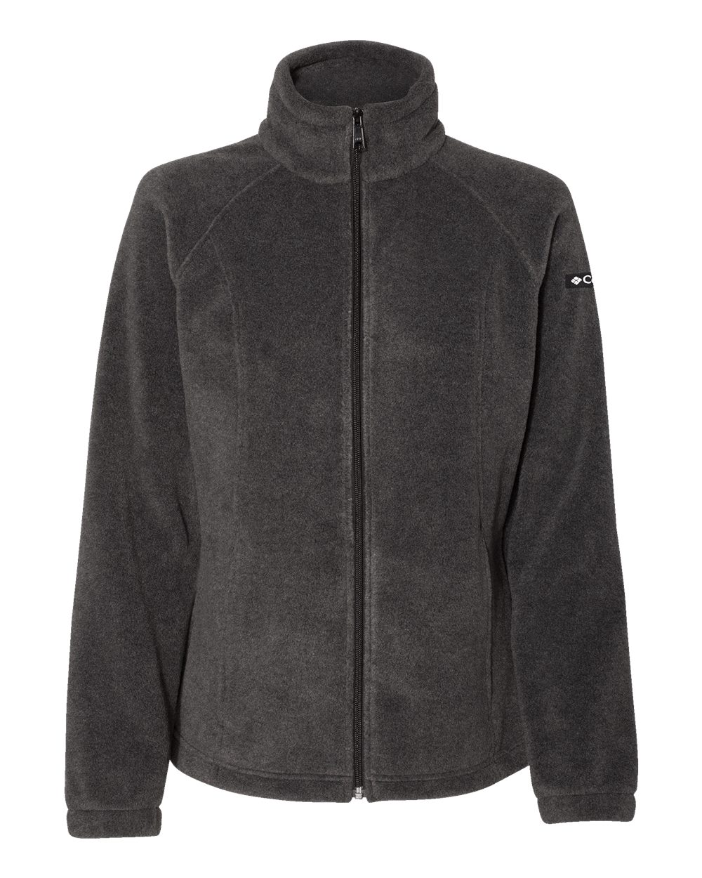 Columbia Women's Benton Springs Fleece Full-Zip Jacket in Charcoal Heather - custom logo apparel by Buckeye Branding Co.