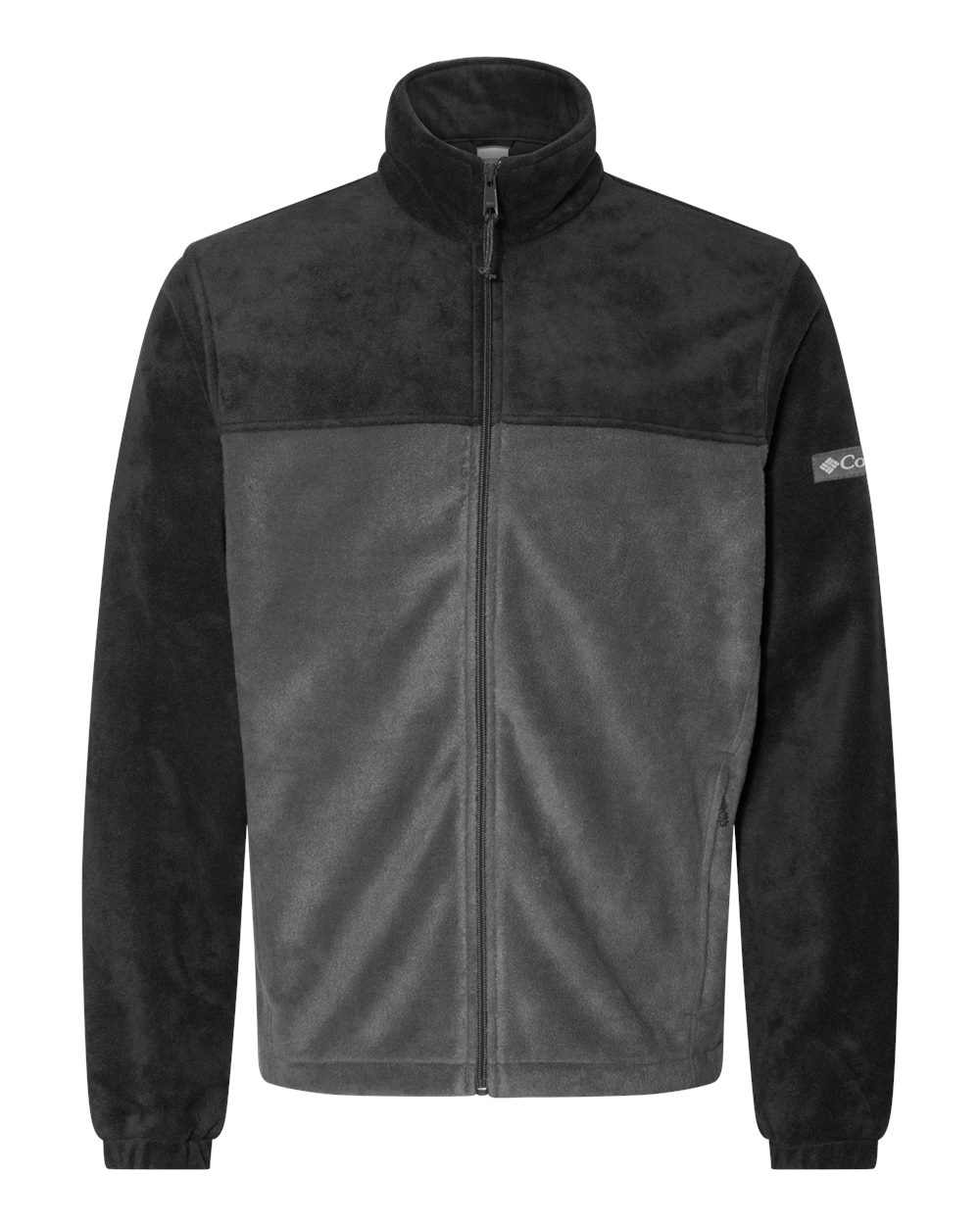 Columbia Men's Steens Mountain Full-Zip 2.0 Jacket in Black/ Grill - custom logo apparel by Buckeye Branding Co.