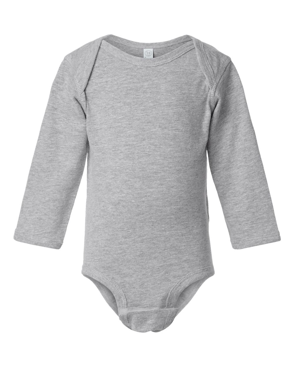 Long sleeve baby bodysuit in Heather