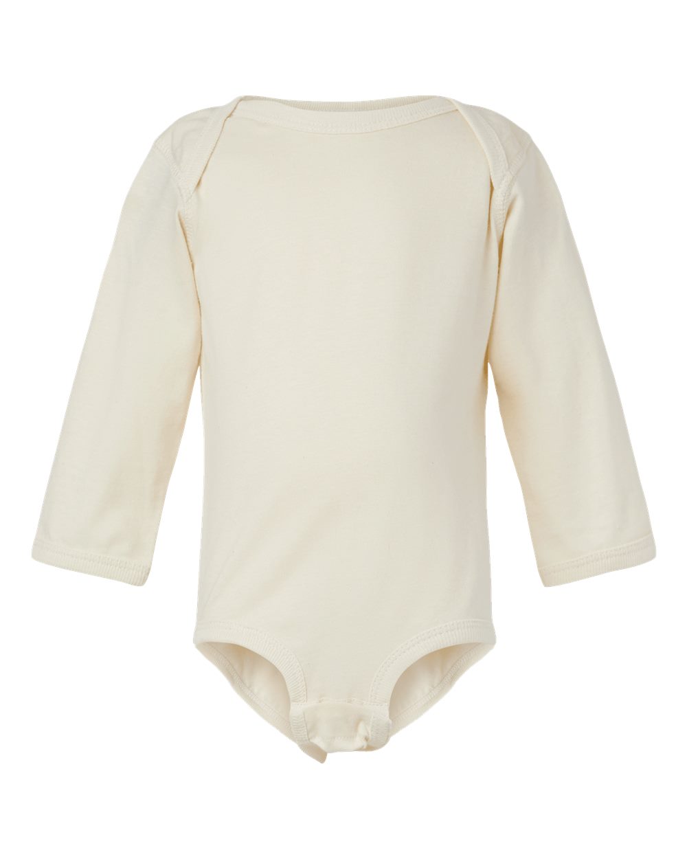 Long sleeve baby bodysuit in Natural
