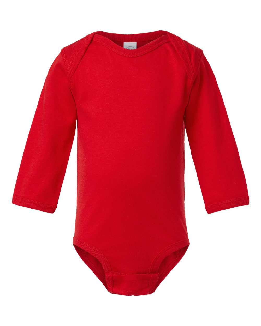 Long sleeve baby bodysuit in Red