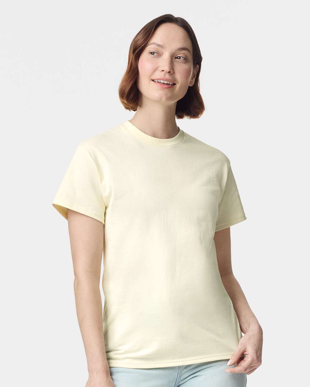Gildan Heavy Cotton Tee on model