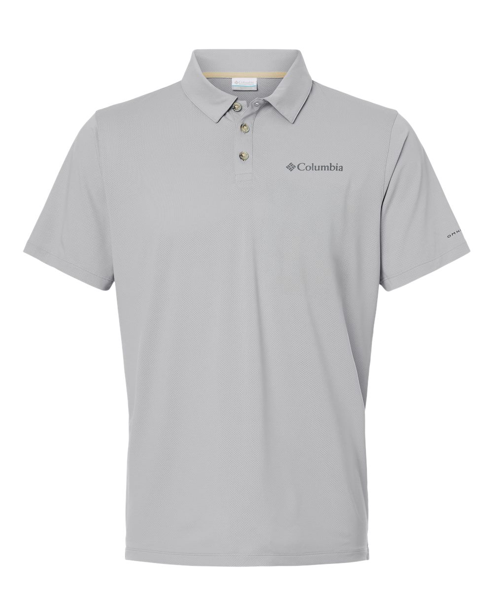 Columbia Men's Tech Trail Utility Polo in Columbia Grey - custom logo apparel by Buckeye Branding Co.