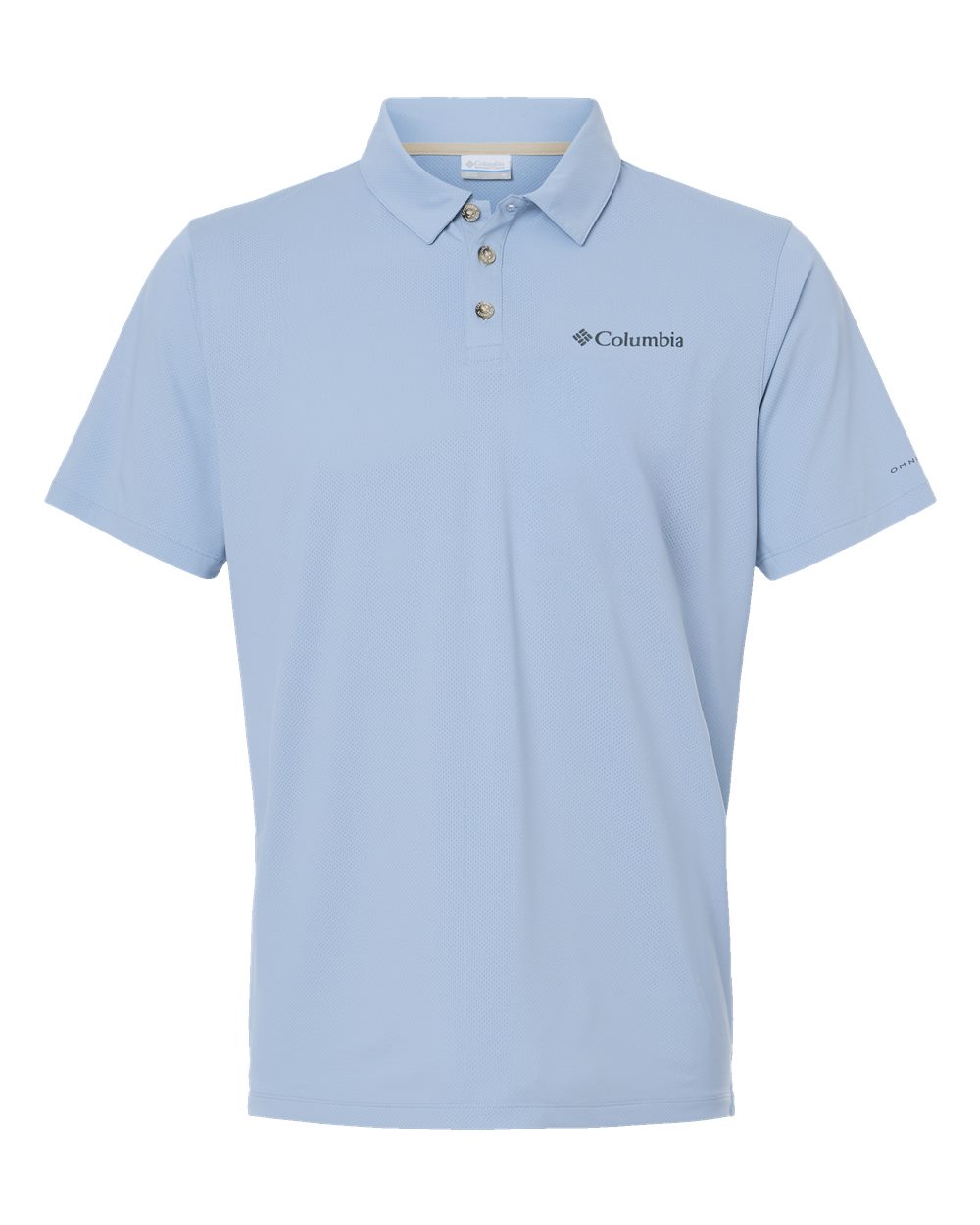 Columbia Men's Tech Trail Utility Polo in Ripple Blue - custom logo apparel by Buckeye Branding Co.