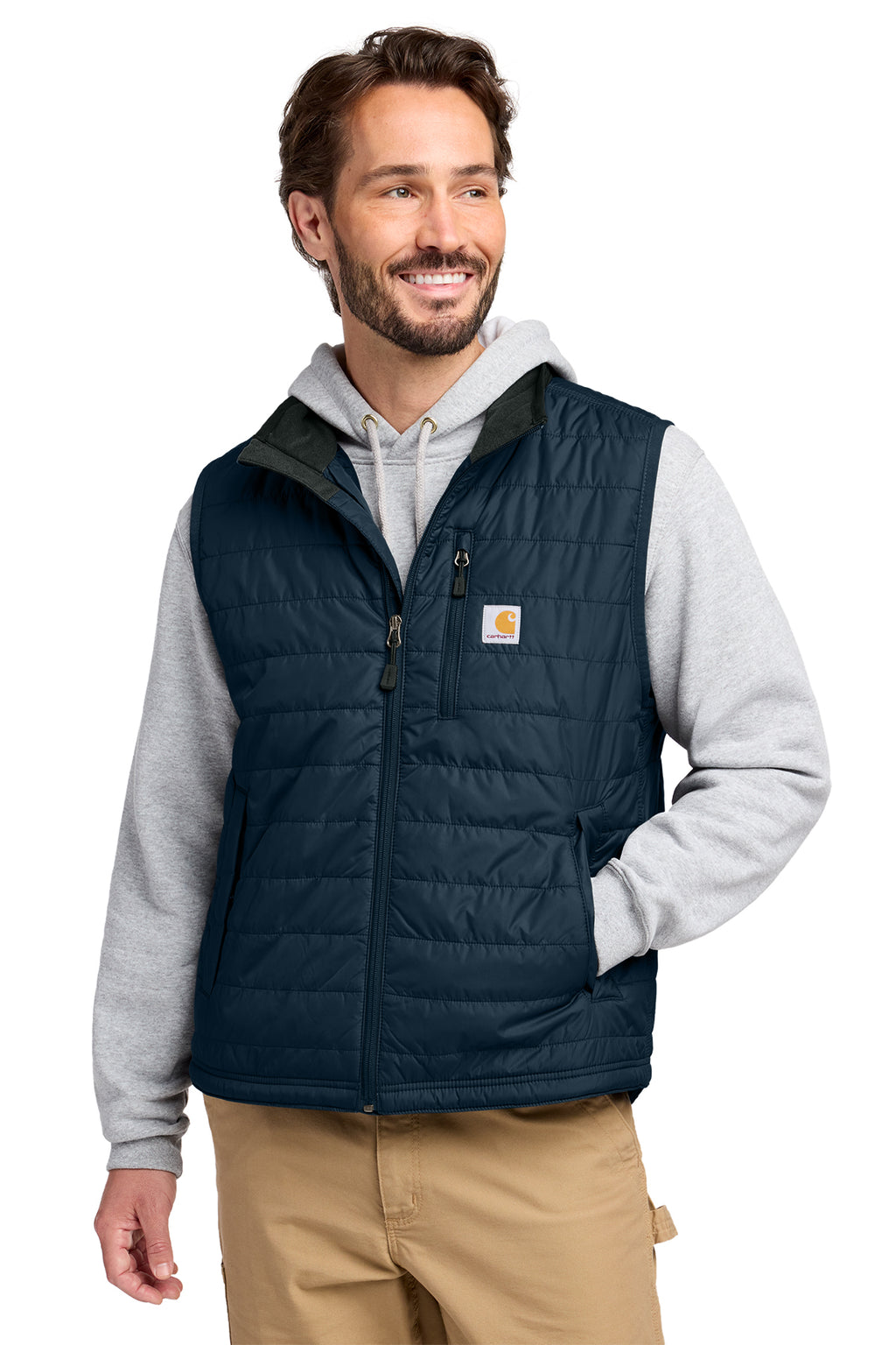 Carhartt Gilliam Vest in Navy - custom logo apparel by Buckeye Branding Co.