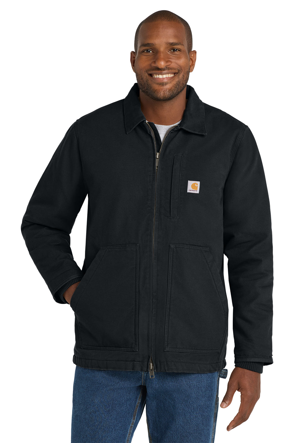 Carhartt Sherpa-Lined Coat in Black - custom logo apparel by Buckeye Branding Co.