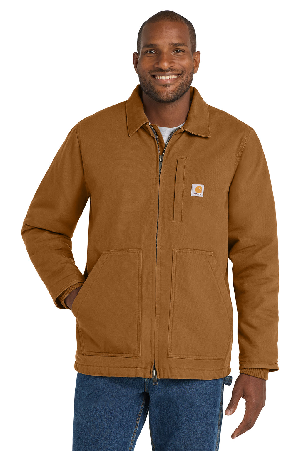 Carhartt Sherpa-Lined Coat in Carhartt Brown - custom logo apparel by Buckeye Branding Co.