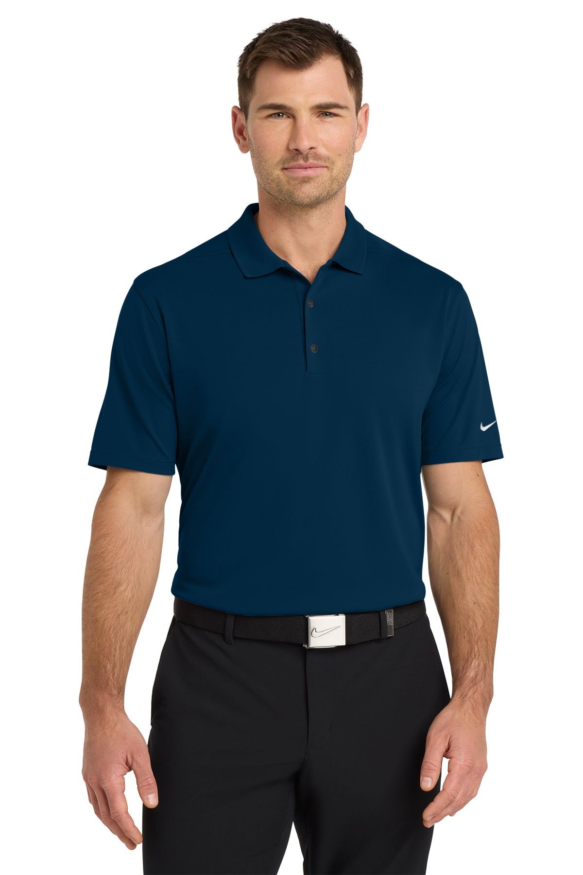 Nike Dri-FIT Micro Pique 2.0 Polo in Navy - custom logo apparel by Buckeye Branding Co.