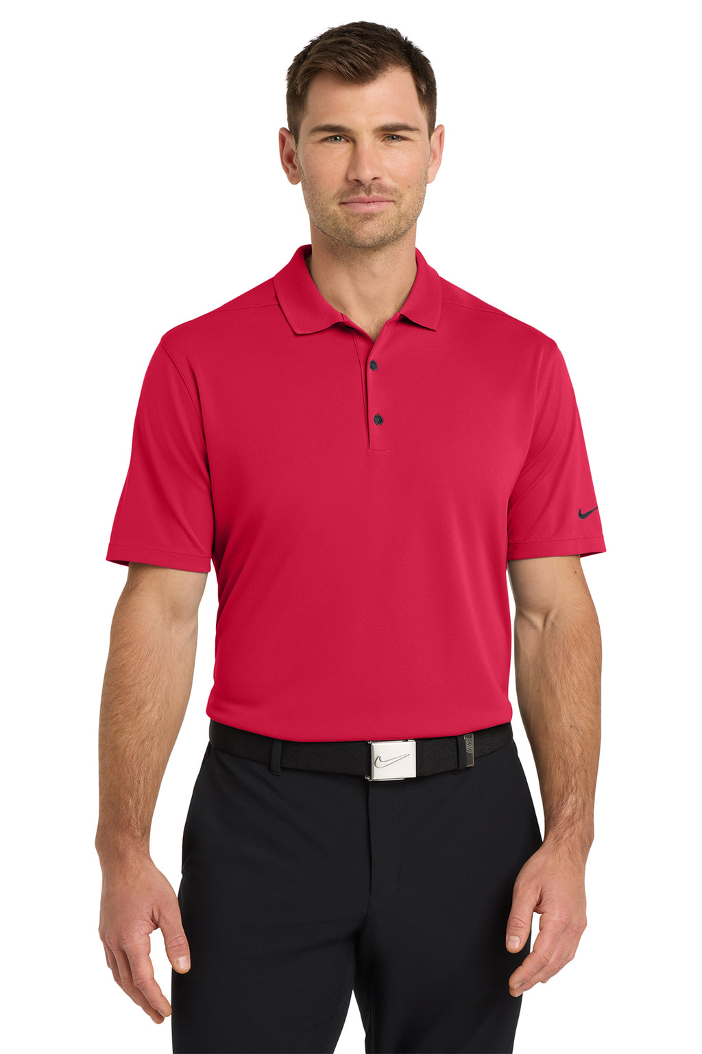 Nike Dri-FIT Micro Pique 2.0 Polo in University Red - custom logo apparel by Buckeye Branding Co.