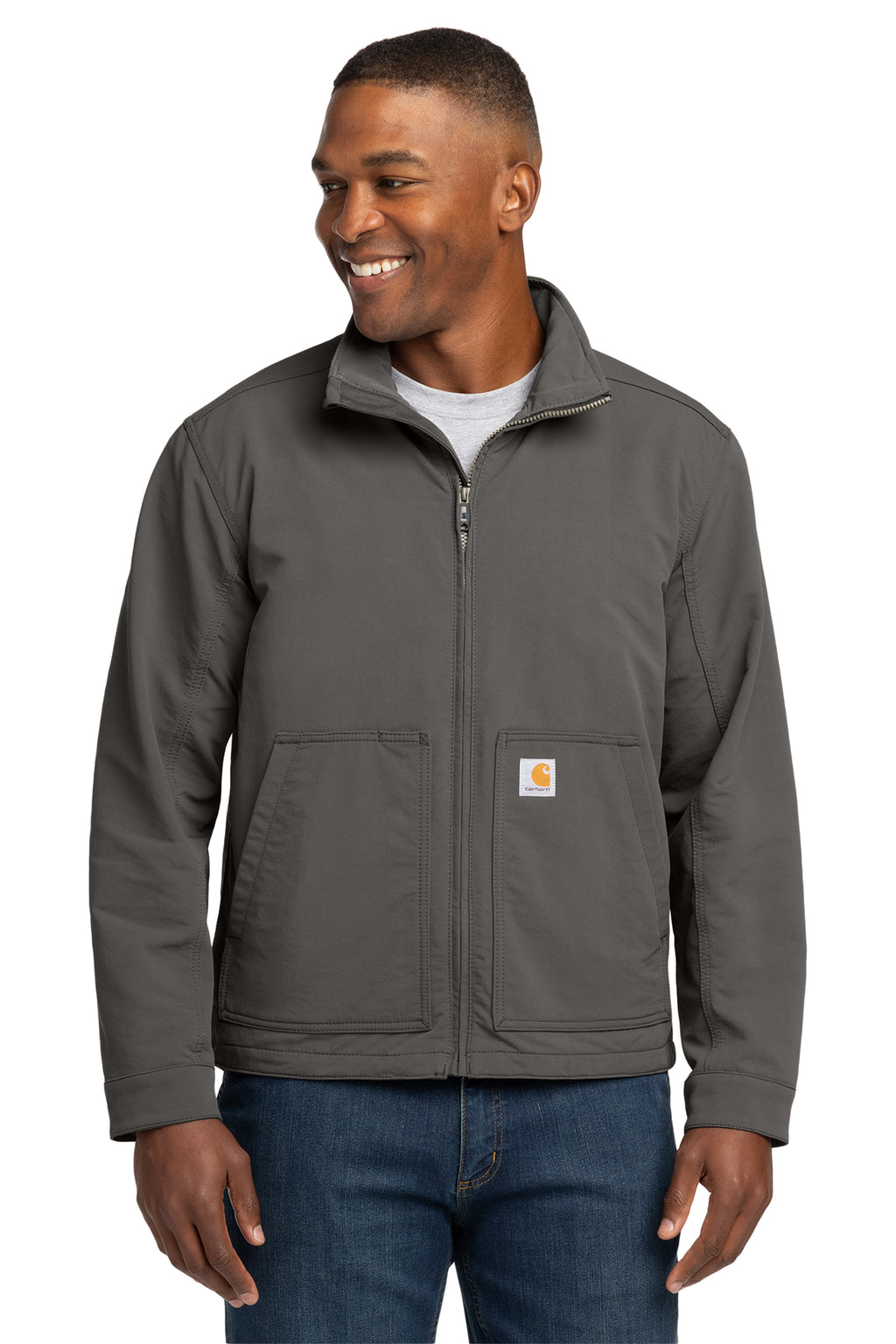 Carhartt Super Dux Soft Shell Jacket in Gravel - custom logo apparel by Buckeye Branding Co.