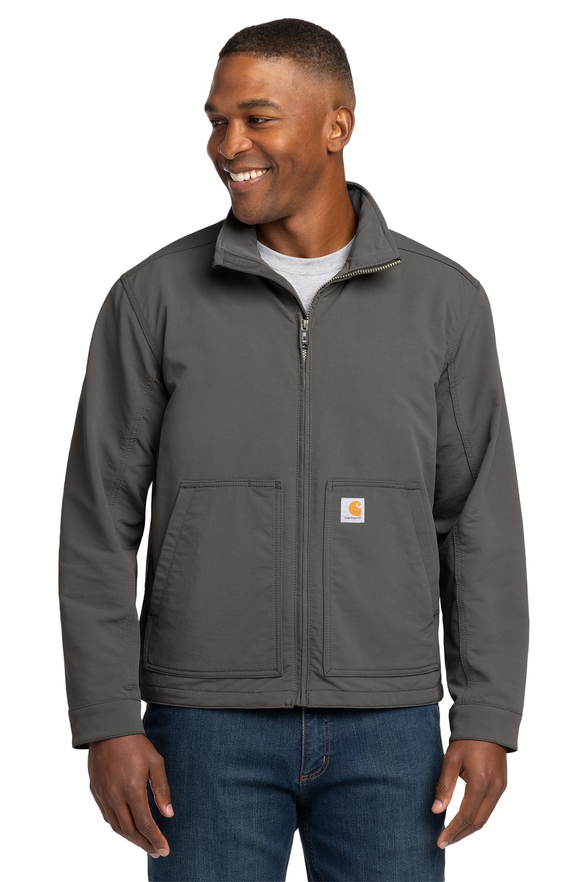 Carhartt Super Dux Soft Shell Jacket in Gravel - custom logo apparel by Buckeye Branding Co.