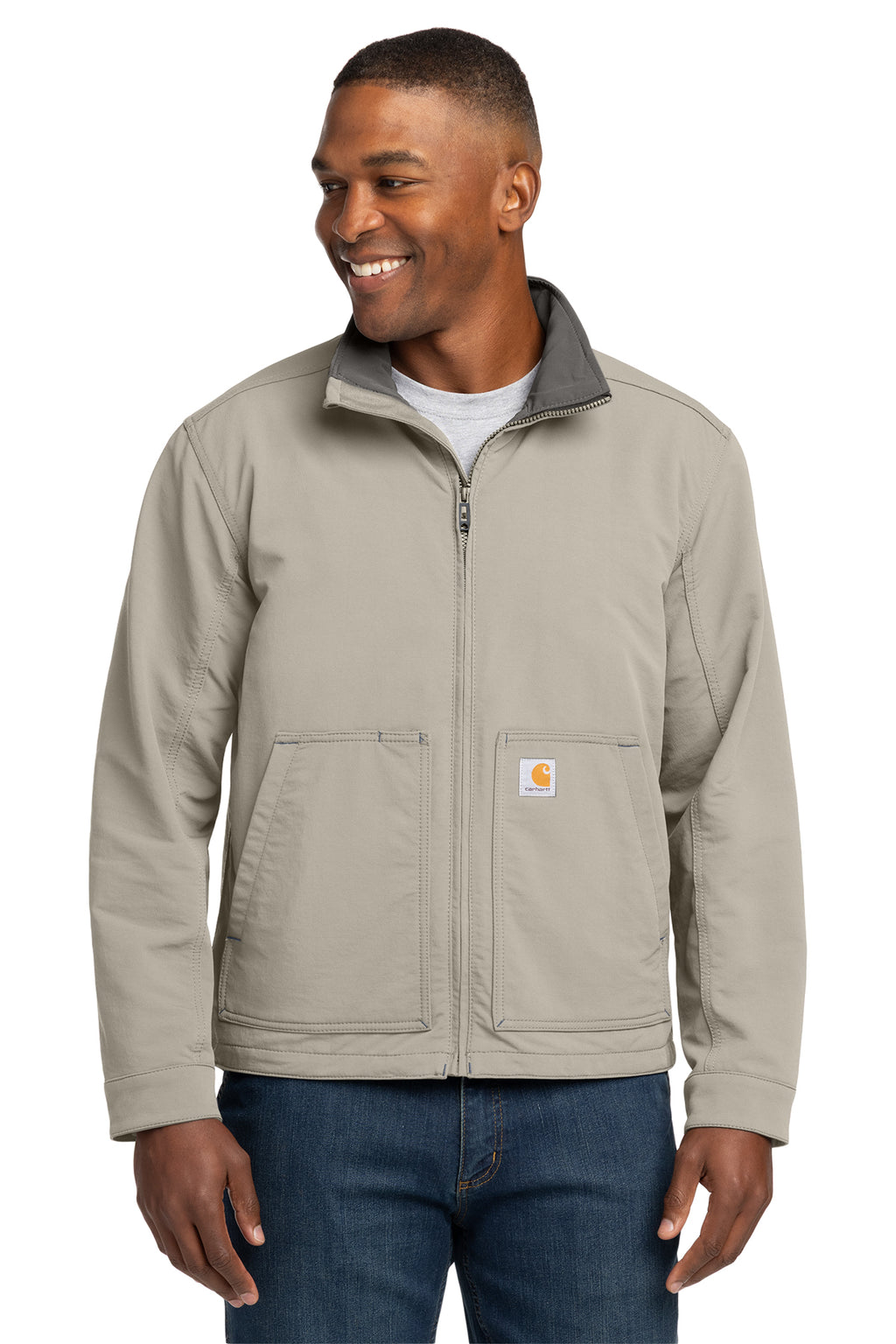 Carhartt Super Dux Soft Shell Jacket in Greige - custom logo apparel by Buckeye Branding Co.