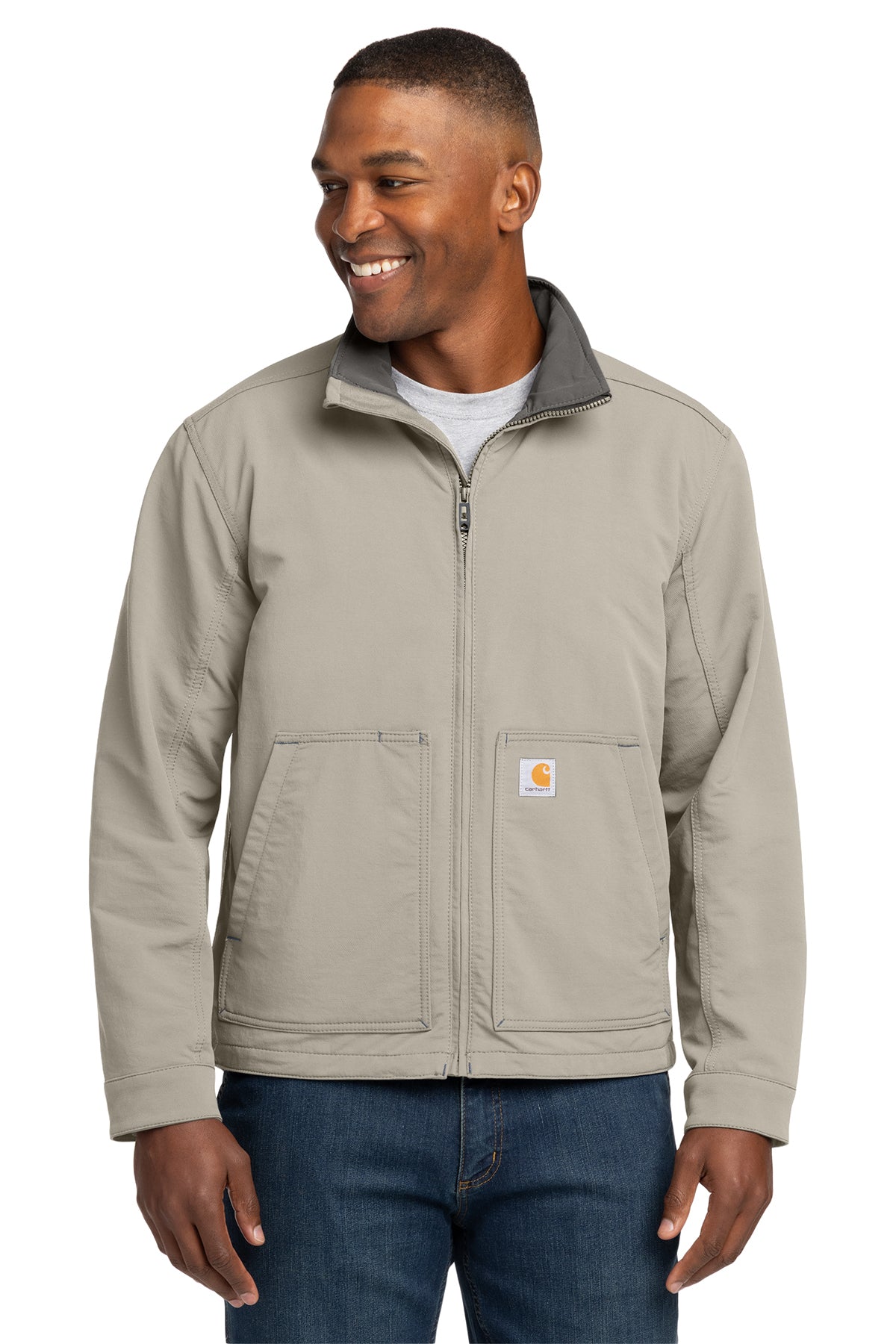 Carhartt Super Dux Soft Shell Jacket in Greige - custom logo apparel by Buckeye Branding Co.