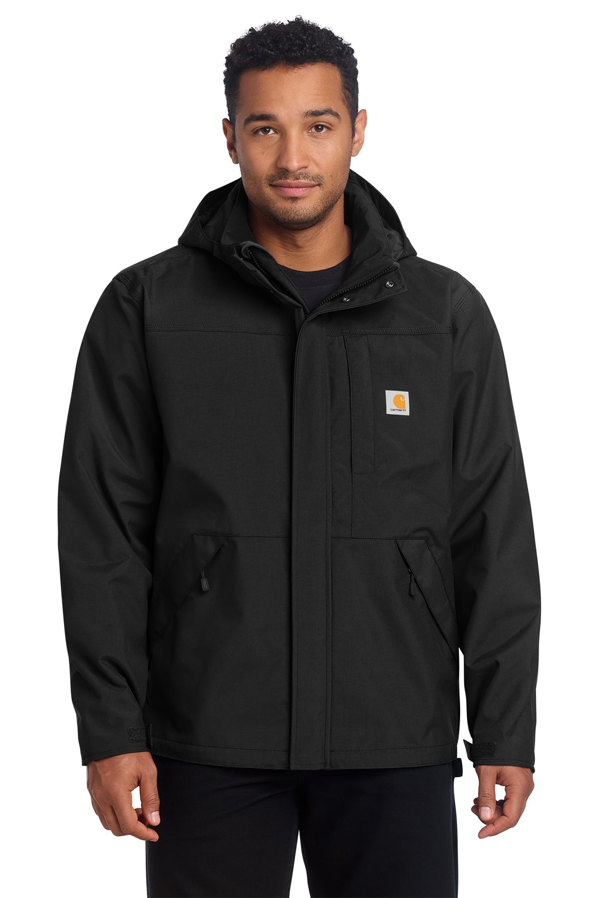 Carhartt Storm Defender Shoreline Jacket in Black - custom logo apparel by Buckeye Branding Co.