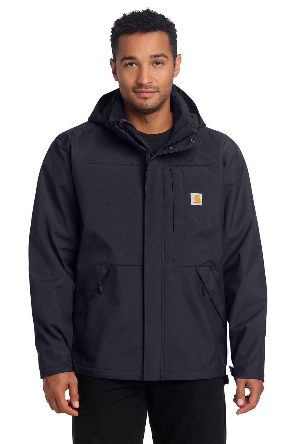 Carhartt Storm Defender Shoreline Jacket in Navy - custom logo apparel by Buckeye Branding Co.
