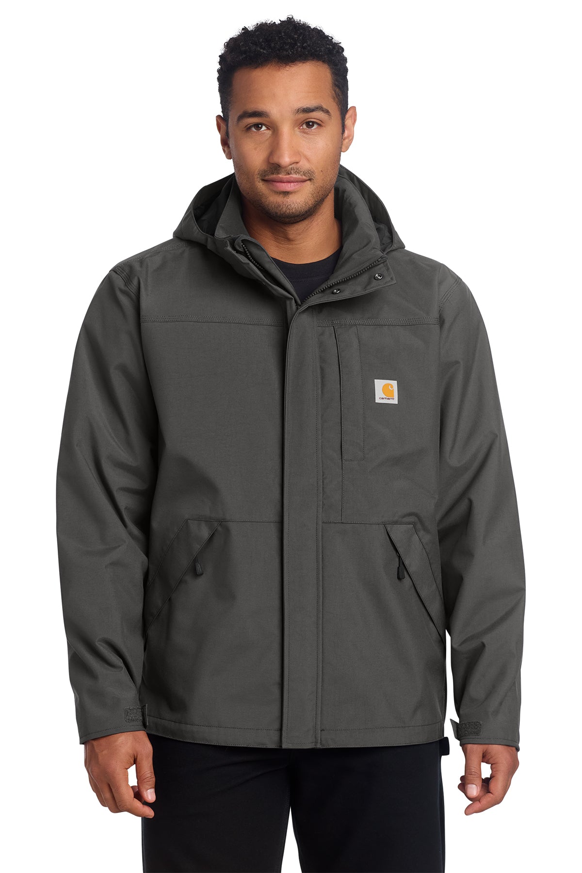 Carhartt Storm Defender Shoreline Jacket in Shadow Grey - custom logo apparel by Buckeye Branding Co.