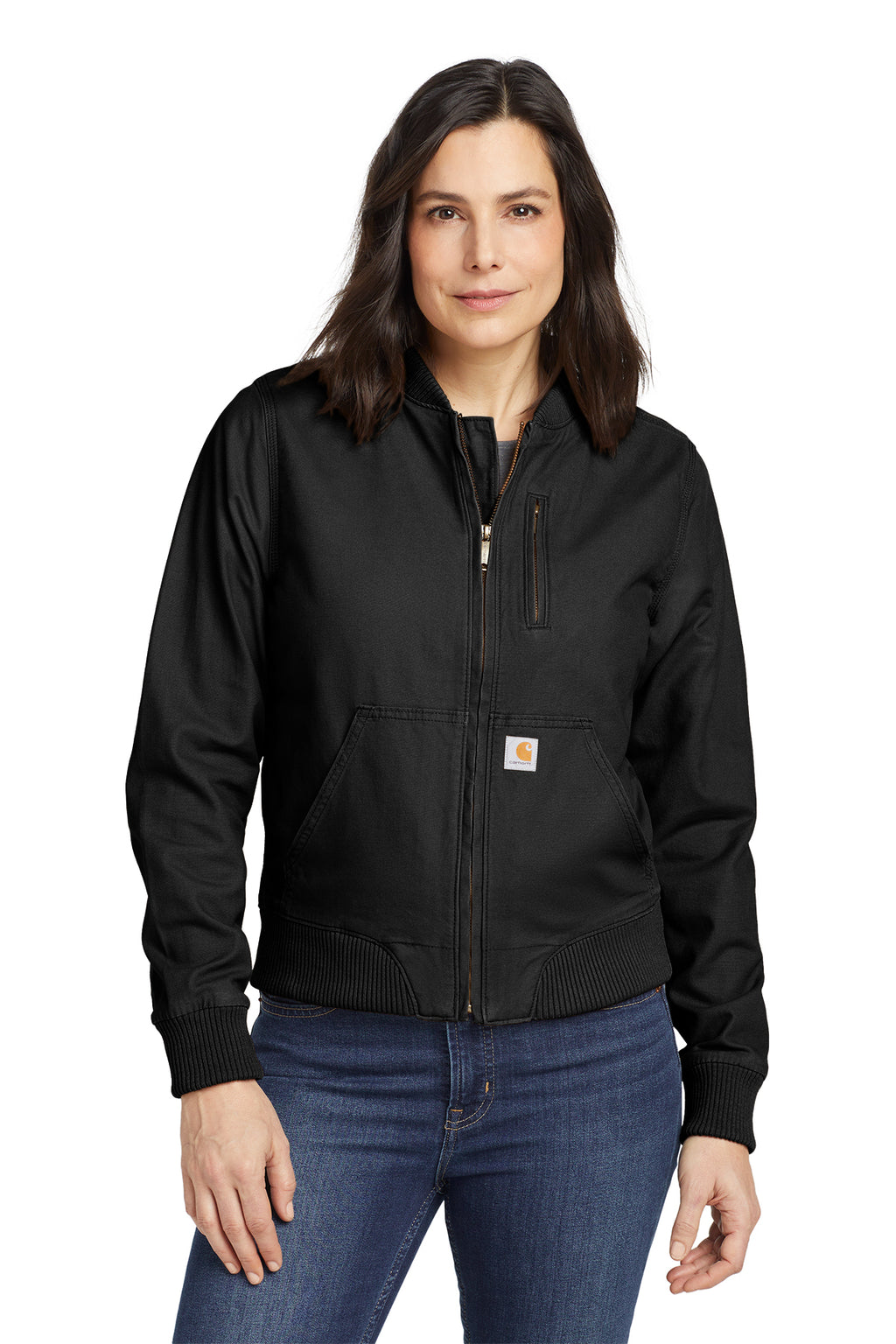 Carhartt Women's Rugged Flex Crawford Jacket in Black - custom logo apparel by Buckeye Branding Co.
