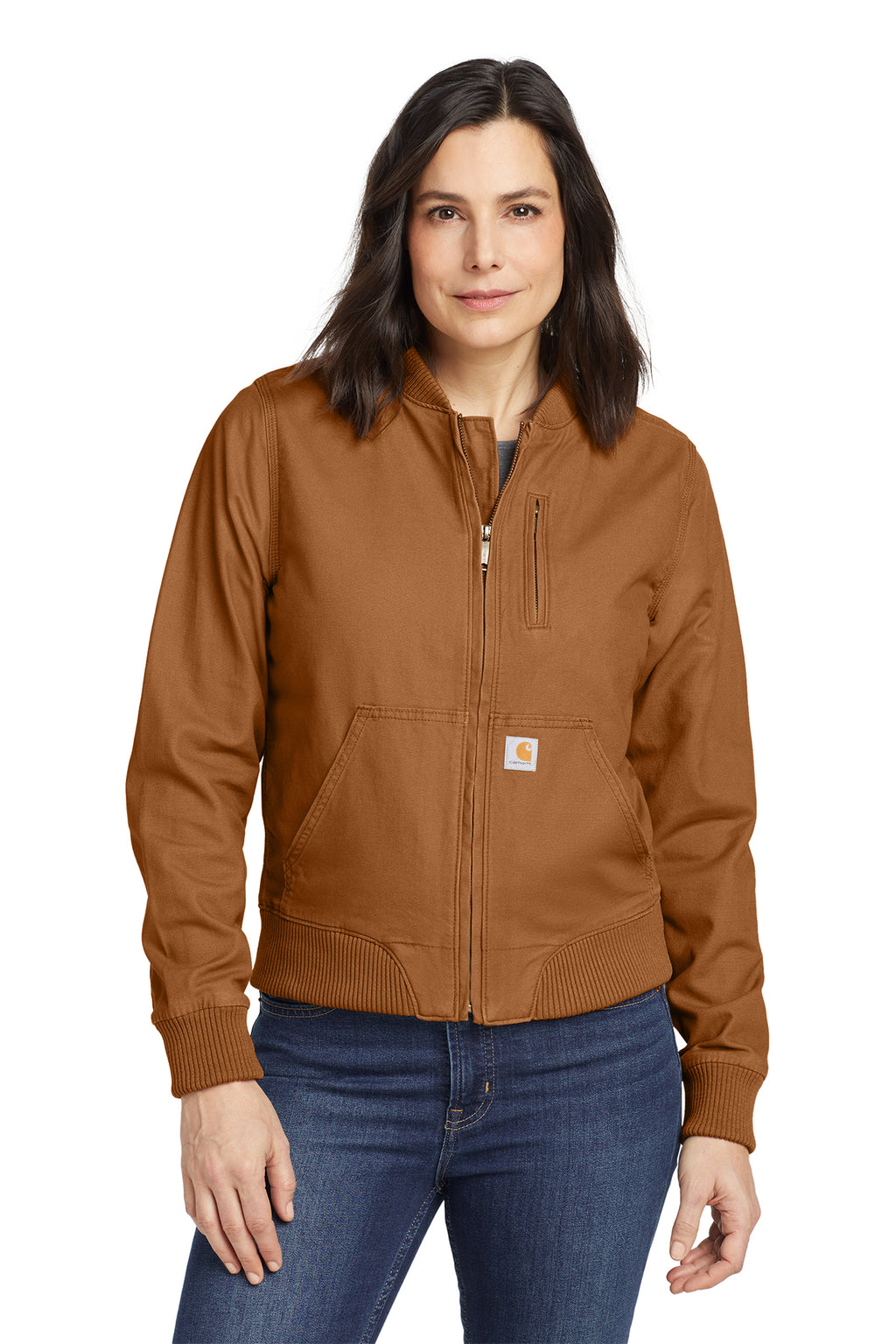 Carhartt Women's Rugged Flex Crawford Jacket in Carhartt Brown - custom logo apparel by Buckeye Branding Co.