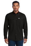 Carhartt Force Solid Long Sleeve Shirt in Black - custom logo apparel by Buckeye Branding Co.