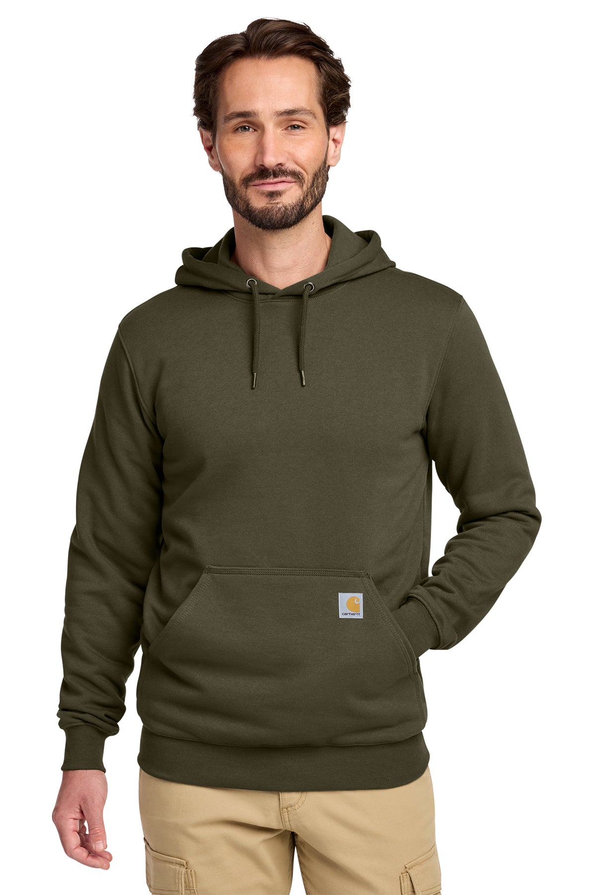 Carhartt Tall Midweight Hooded Sweatshirt in Moss - custom logo apparel by Buckeye Branding Co.