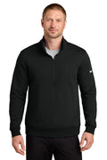 Nike Club Fleece Sleeve Swoosh 1/2-Zip in Black - custom logo apparel by Buckeye Branding Co.