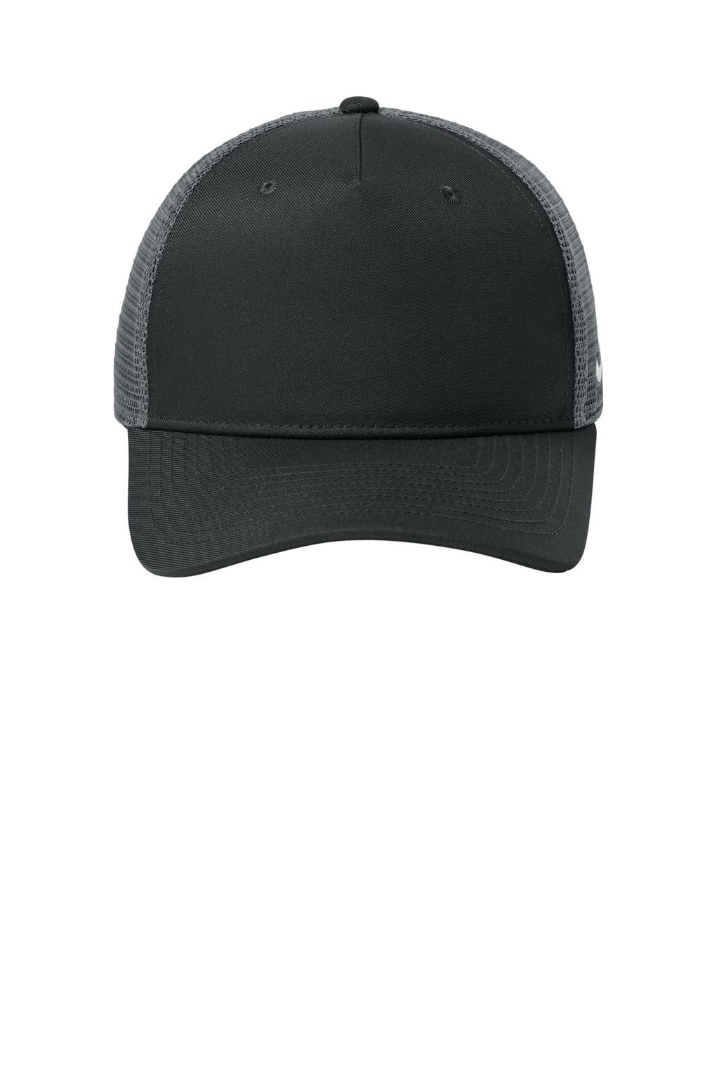 Nike Snapback Mesh Trucker Cap in Black/Dark Grey - custom logo hat by Buckeye Branding Co.