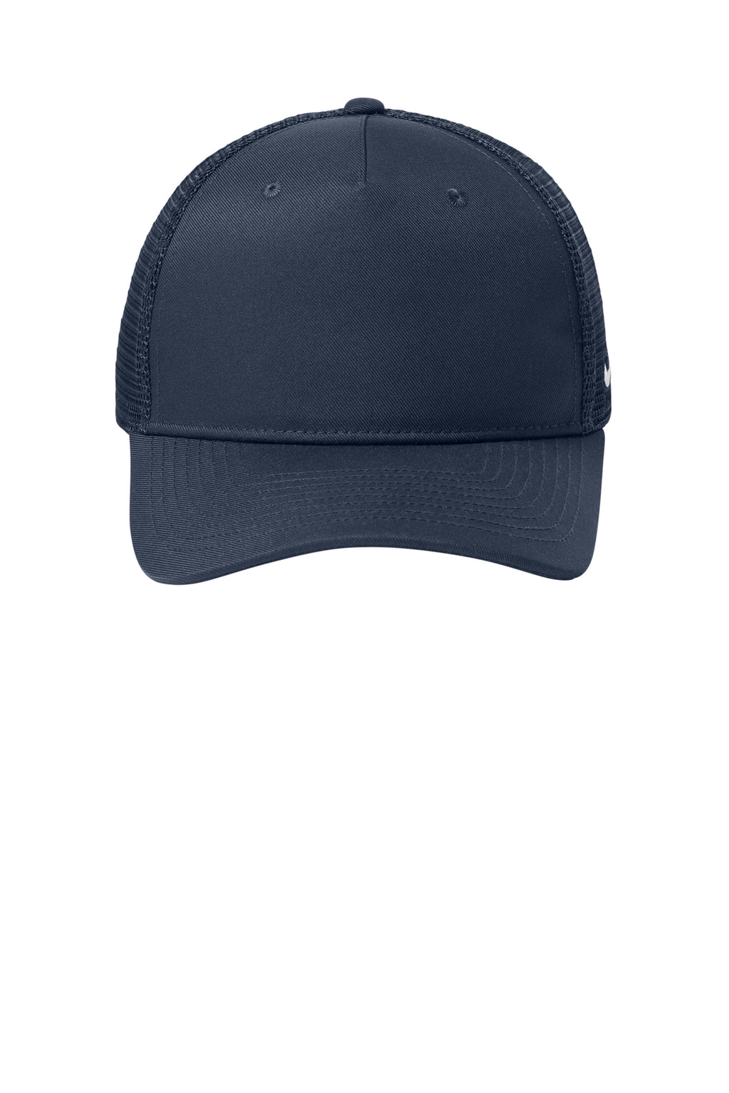 Nike Snapback Mesh Trucker Cap in Navy/Navy - custom logo hat by Buckeye Branding Co.