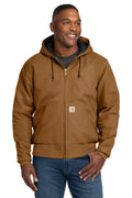 Carhartt Tall Quilted-Flannel-Lined Duck Active Jac in Carhartt Brown - custom logo apparel by Buckeye Branding Co.