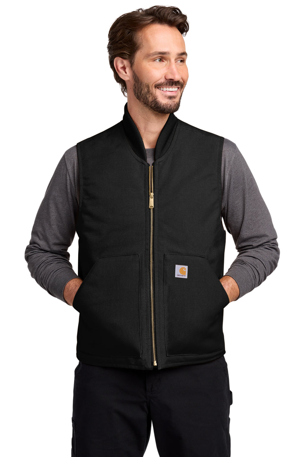 Carhartt Duck Vest in Black - custom logo apparel by Buckeye Branding Co.