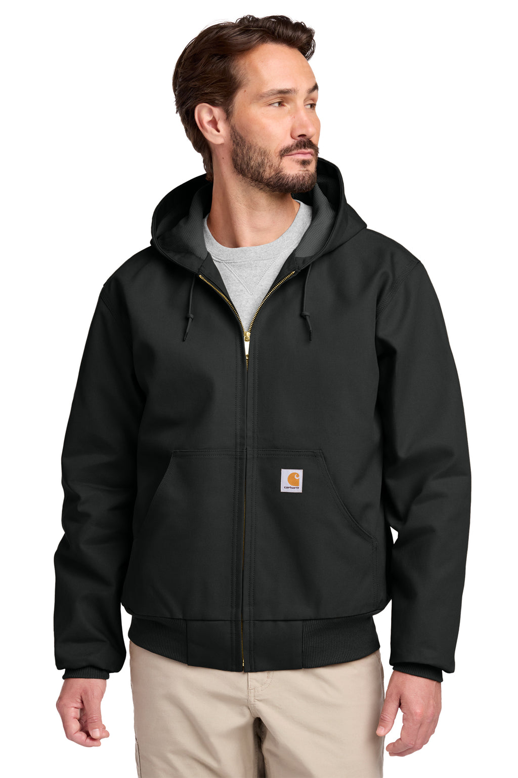 Carhartt Thermal-Lined Duck Active Jac in Black - custom logo apparel by Buckeye Branding Co.